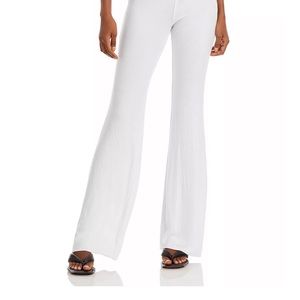 Wild fox flare white sweatpants